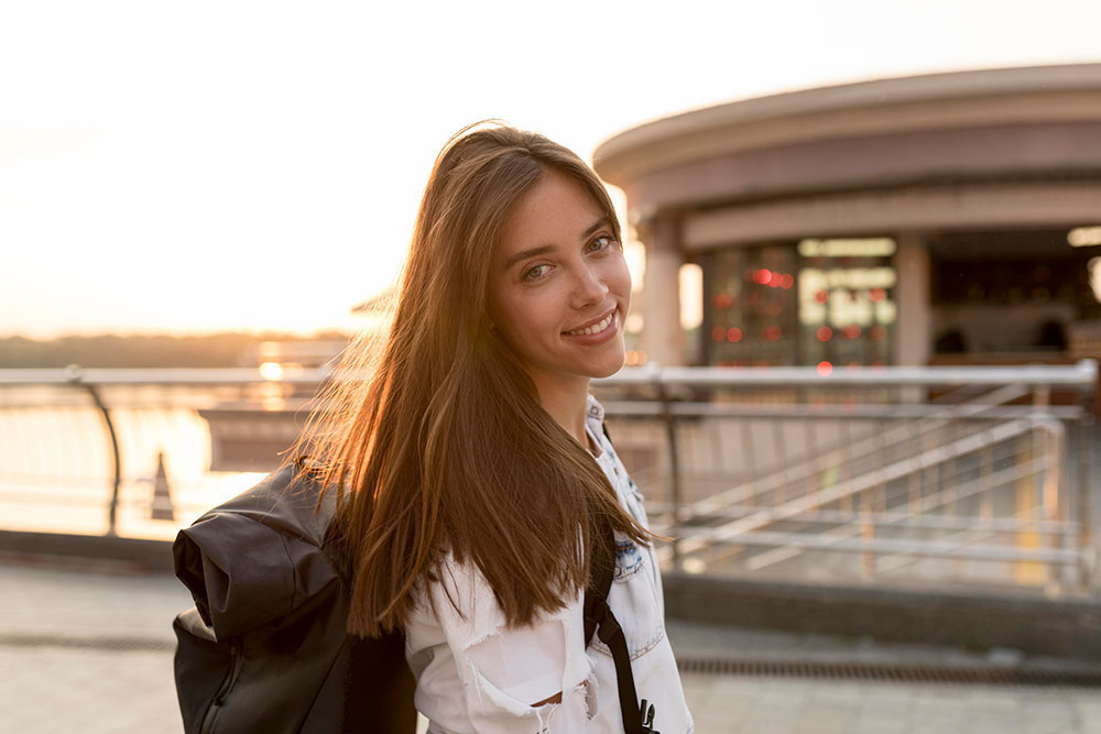 single young woman in El Paso